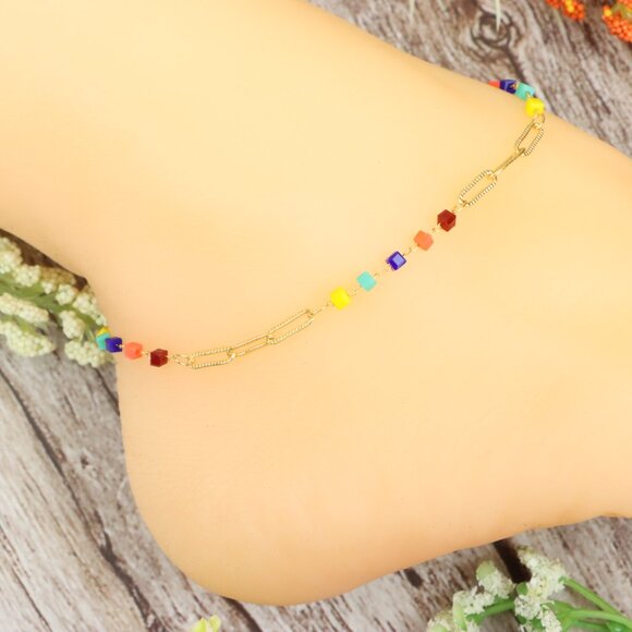 "Dainty Anklet for Women – Elegant Everyday Jewelry & Perfect Gift | MLCRC1220 - Picture 4 of 10
